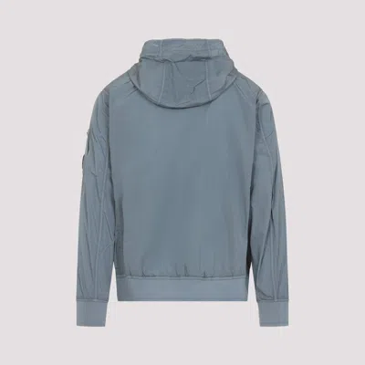 C.p. Company Chrome-r Lens Hooded Jacket In Blue