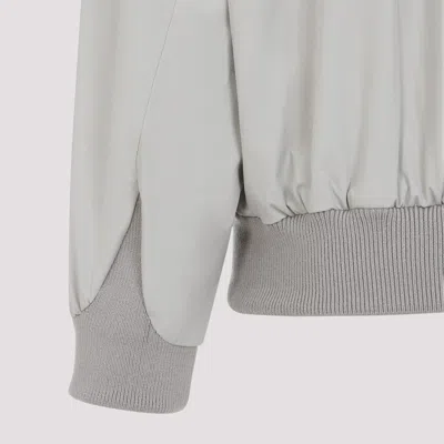 Fear Of God Cement Grey High Neck Track Jacket In Gray