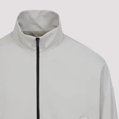 Fear Of God Cement Grey High Neck Track Jacket In Gray