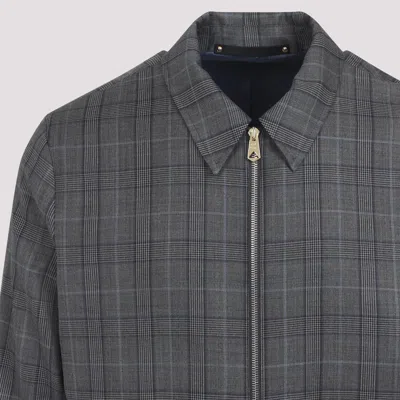 Paul Smith Classic Plaid Wool Jacket With Structured Silhouette