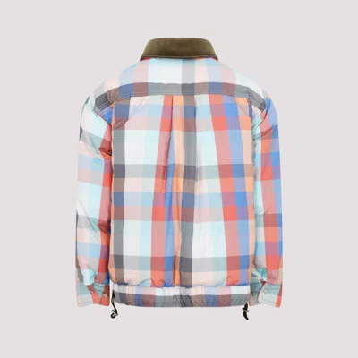 Sacai Check-pattern Zip-up Bomber Jacket