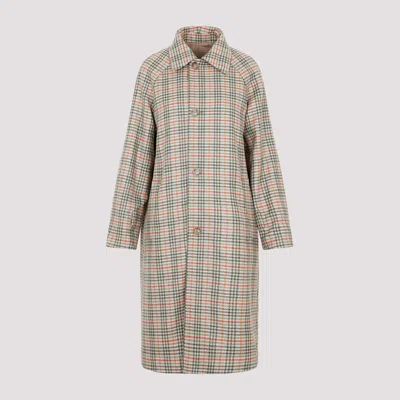 Akris Reversible Checked Wool Coat