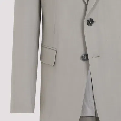Ami Alexandre Mattiussi Light Taupe Virgin Wool Two Buttons Jacket In Gray