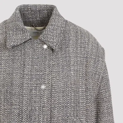 Golden Goose Journey Wool Blend Herringbone Bomber Jacket