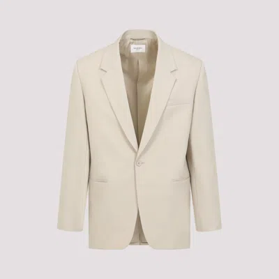 Saint Laurent Single-button Tailored Wool Jacket With Notched Lapels