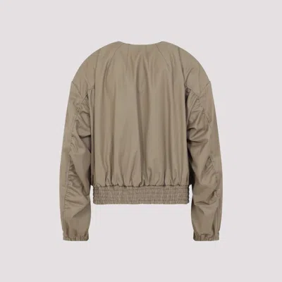 Dries Van Noten Beige Vadon Cotton Bomber Jacket