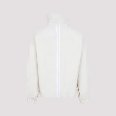 Mordecai High Collar White Jacket With Relaxed Fit