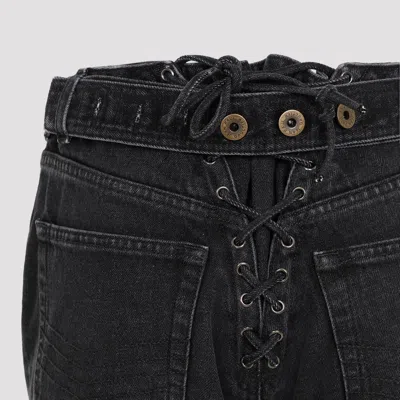 Jean Paul Gaultier Jeans With Padded Inlays And Lace-up