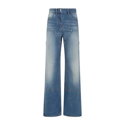 Givenchy Deep Blue Cotton Jeans In Blue