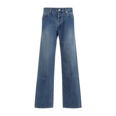 Jil Sander Canard Blue Cotton Trouser 18 Denim Jeans In Blue
