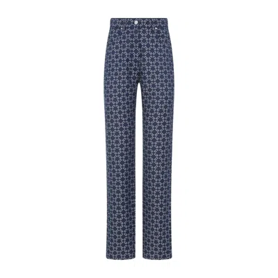 Givenchy High-waisted Tapered Jeans With Distinctive Pattern