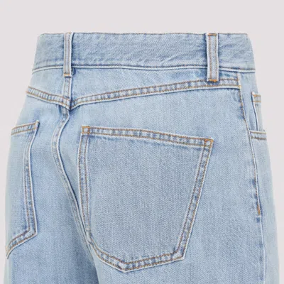 Giambattista Valli Flared High-waist Jeans Frayed Hem In Blue