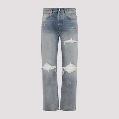 Amiri Mx1 Straight-leg Ripped Jeans In Blue