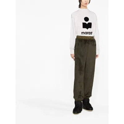 Isabel Marant Étoile Leather Sweatshirts In Gray