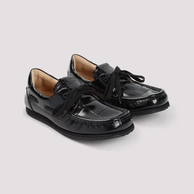 Jacquemus Les Batto Leather Loafers In Black