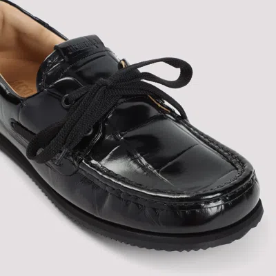 Jacquemus Les Batto Leather Loafers In Black