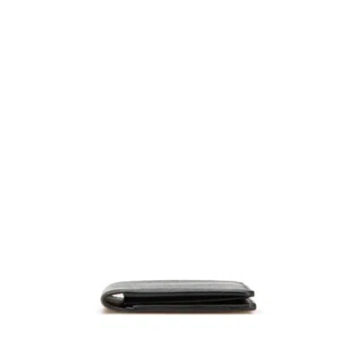 Pre-owned Louis Vuitton Taiga Black Noir Taiga Leather Coin Purse/coin Case ()