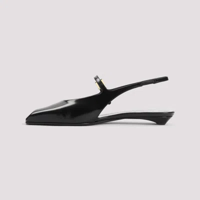 Prada Mary Jane Patent Pointy-toe Slingback Ballerina Flat