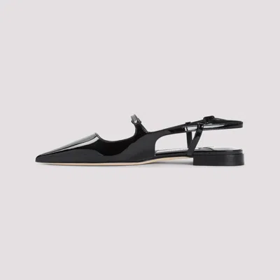 Jimmy Choo 'didi Flat' Black Ballerinas With Shiny Finish