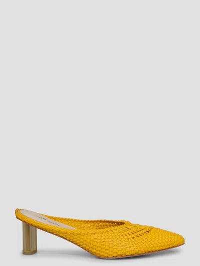 Cult Gaia Mules Yellow & Orange