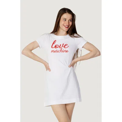 Love Moschino White Cotton Women's Dress