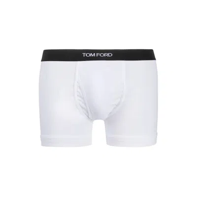 Tom Ford Mens Grey Logo-waistband Stretch-cotton Boxers Pack Of Two