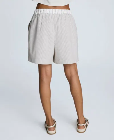 Kenneth Cole Pull-on Elastic Waistband Boxer Shorts In Gray