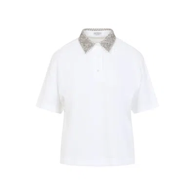 Brunello Cucinelli Short-sleeved Polo T-shirt In White