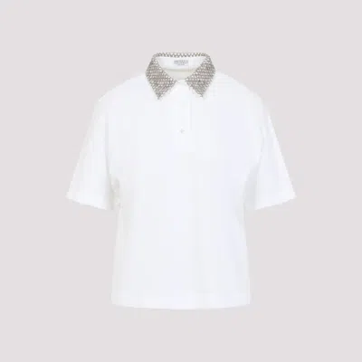 Brunello Cucinelli Short-sleeved Polo T-shirt In White