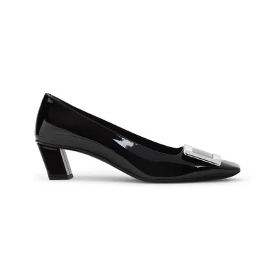 Roger Vivier Belle Vivier Patent Pumps With Metal Buckle