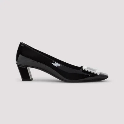 Roger Vivier Belle Vivier Patent Pumps With Metal Buckle