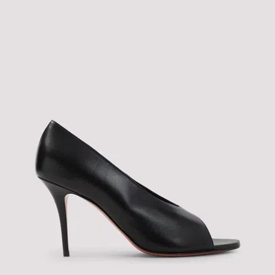 Amina Muaddi Julianne 90 Nappa Leather Sandals