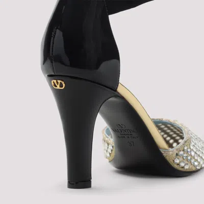 Valentino Garavani Ankle Strap Foliage Pumps