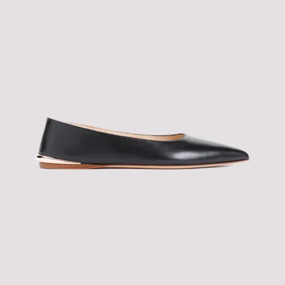 Gabriela Hearst Pointed Toe Ballerina Shoes With Metallic Accent