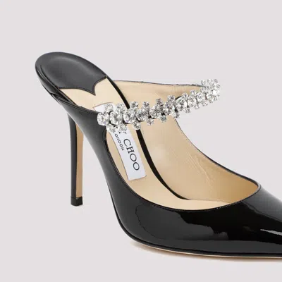 Jimmy Choo Women Bing 100 Crystals Patent Leather Mules