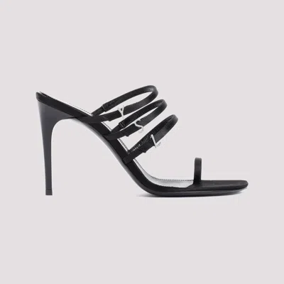 Saint Laurent Jerry 95mm Satin Mules In Black