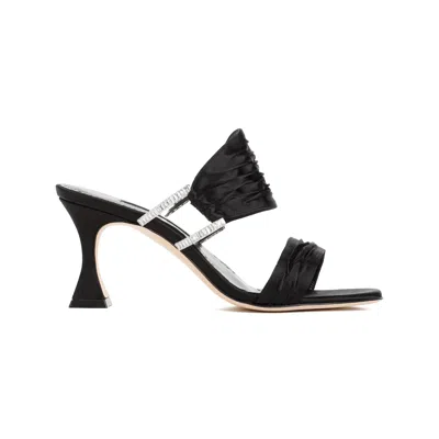 Manolo Blahnik Chinap 70 Satin Mules