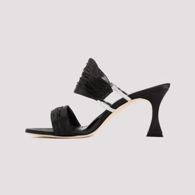 Manolo Blahnik Chinap 70 Satin Mules