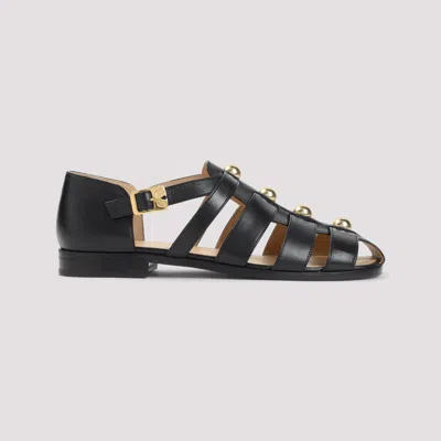 Valentino Studshield Fisherman Sandals In Calf Leather