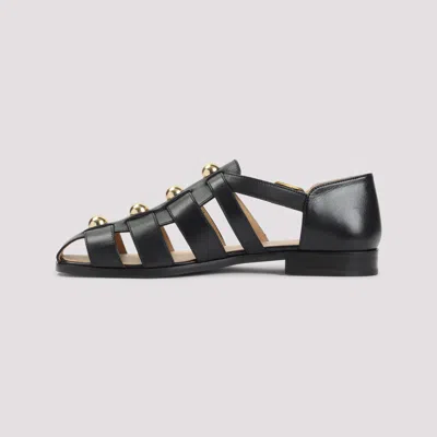 Valentino Studshield Fisherman Sandals In Calf Leather