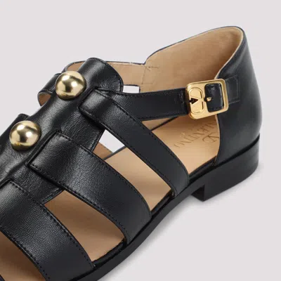 Valentino Studshield Fisherman Sandals In Calf Leather