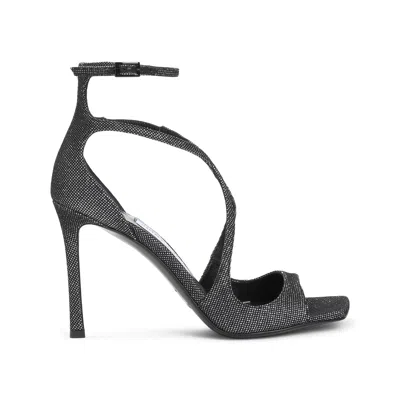 Jimmy Choo Square-headed High-heeled Sandals In Black