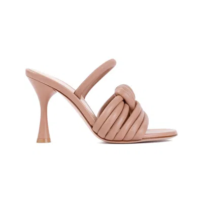 Gianvito Rossi Ottavia 95 Knotted Leather Slingback Sandals