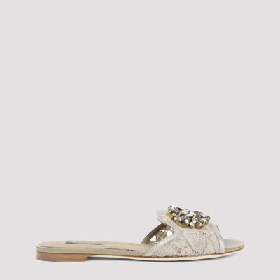 Dolce & Gabbana Lace Flat Sandals