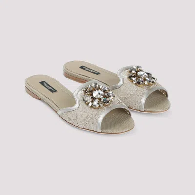 Dolce & Gabbana Lace Flat Sandals