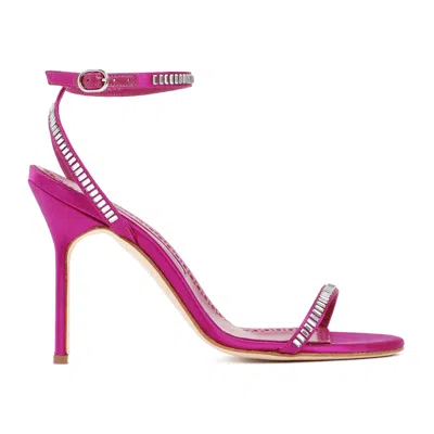 Manolo Blahnik Crinastra 105 Crystal Embellished Sandals