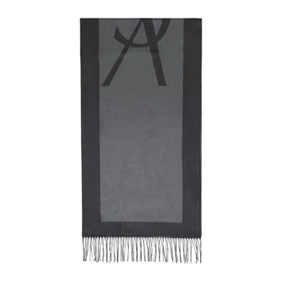 Saint Laurent Scarves Grey