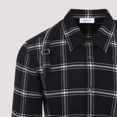 Alexander Mcqueen Twin Needle Harness Shirt Men In Multi