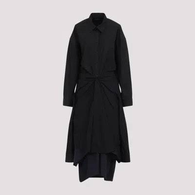 Balenciaga Maxi Layered Shirt Dress