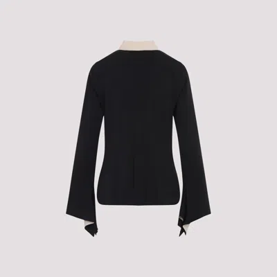 Max Mara Pio Bicolor Shirt Women In Black